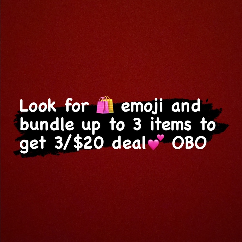 3/$20 with 🛍 items